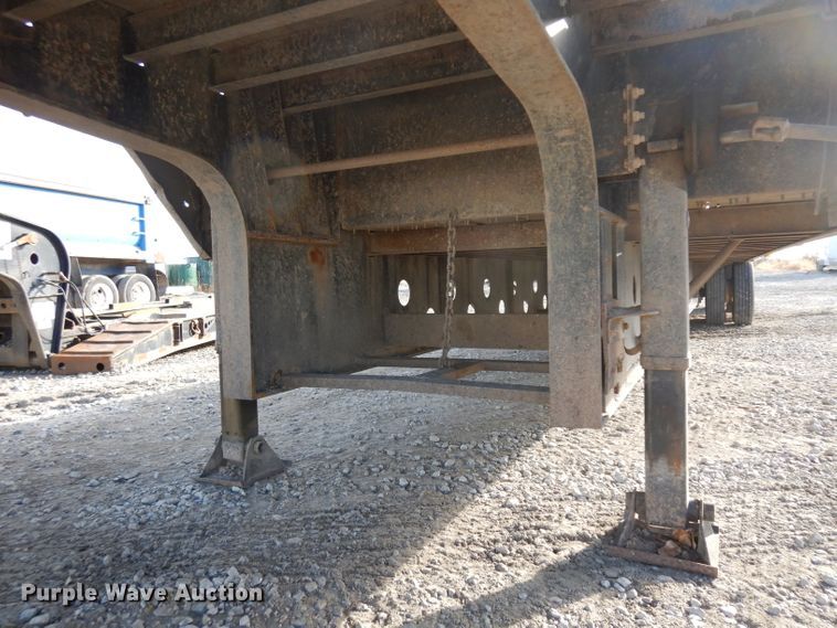 image for item GJ9159 1999 Transcraft drop deck equipment trailer