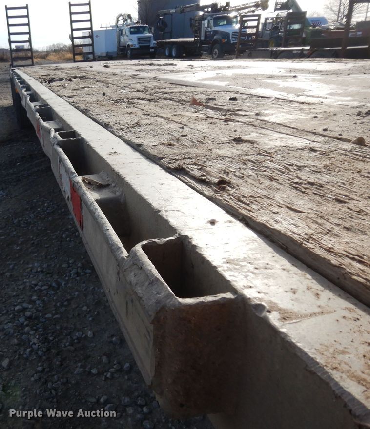 image for item GJ9159 1999 Transcraft drop deck equipment trailer