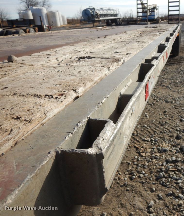 image for item GJ9159 1999 Transcraft drop deck equipment trailer