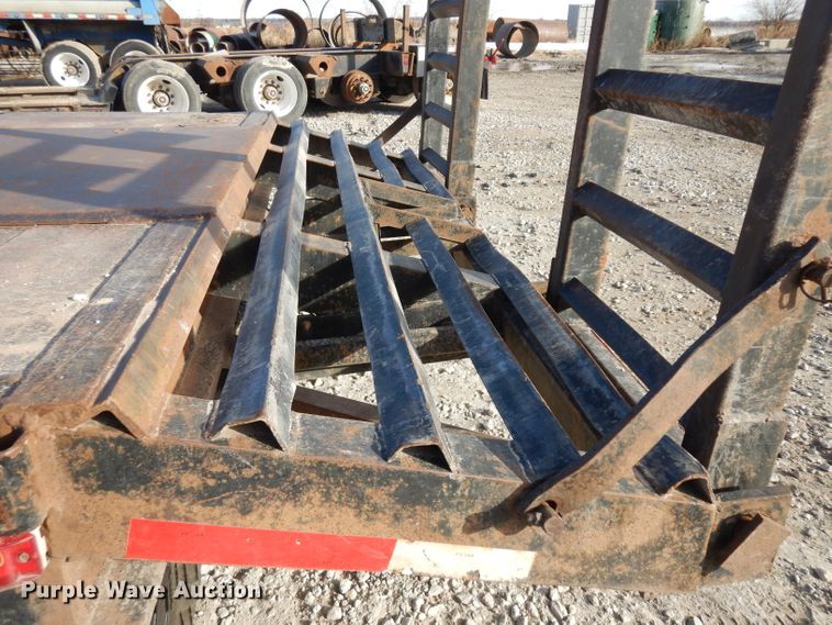 image for item GJ9159 1999 Transcraft drop deck equipment trailer
