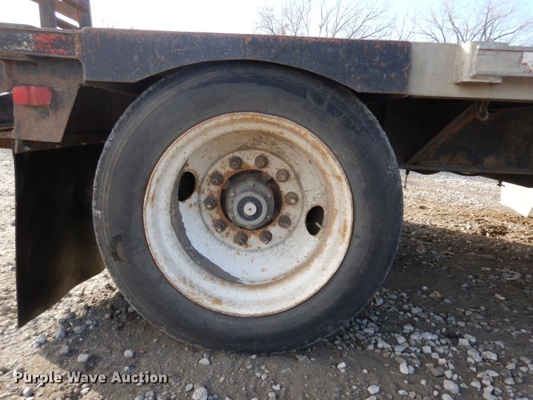 image for item GJ9159 1999 Transcraft drop deck equipment trailer