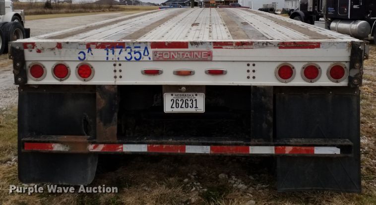 image for item GJ9163 2008 Fontaine flatbed trailer