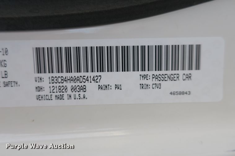 image for item DB10098 2010 Dodge Caliber SXT