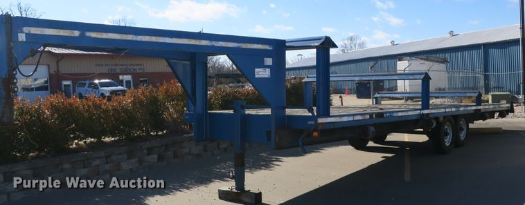image for item DB10101 1999 shop built flatbed trailer