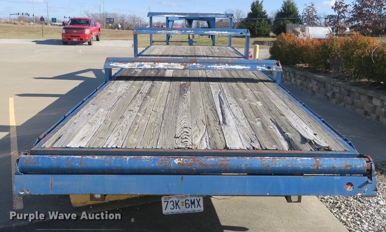 image for item DB10101 1999 shop built flatbed trailer