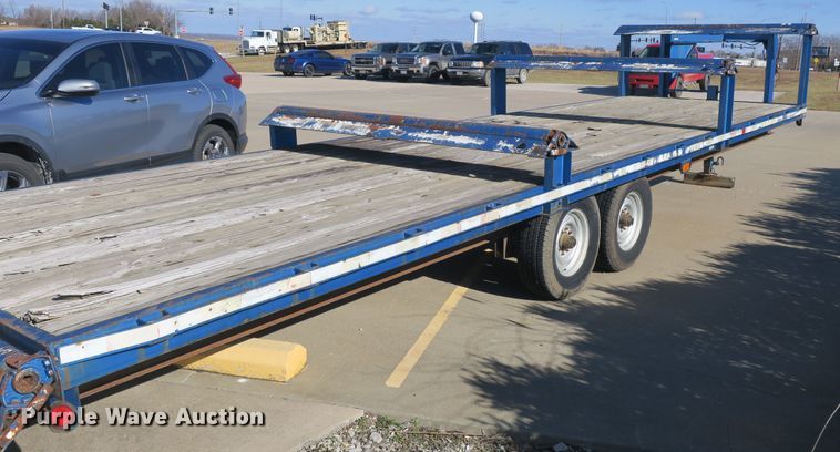 image for item DB10101 1999 shop built flatbed trailer