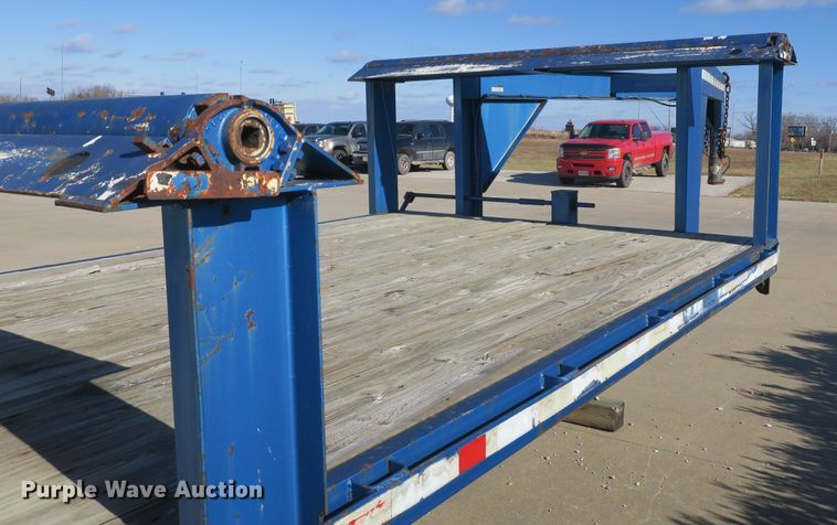 image for item DB10101 1999 shop built flatbed trailer