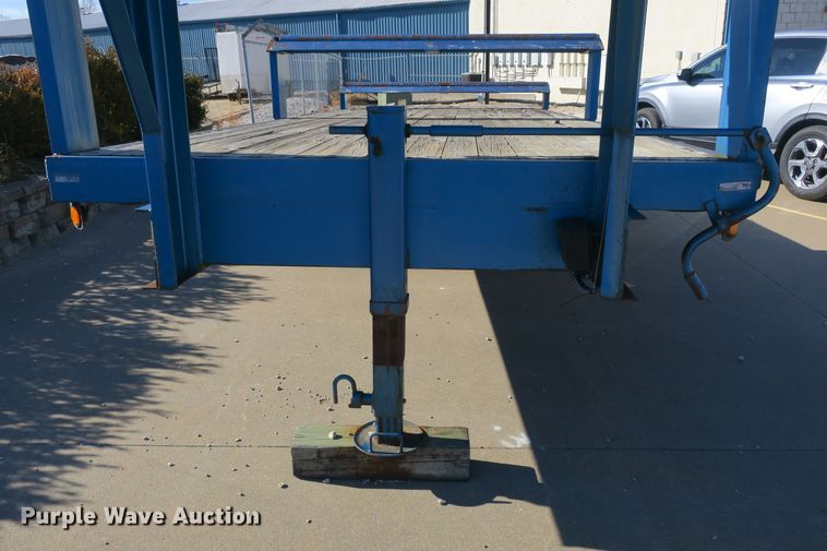 image for item DB10101 1999 shop built flatbed trailer