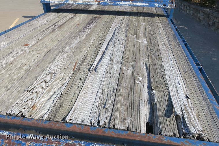 image for item DB10101 1999 shop built flatbed trailer