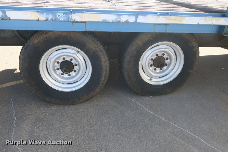image for item DB10101 1999 shop built flatbed trailer