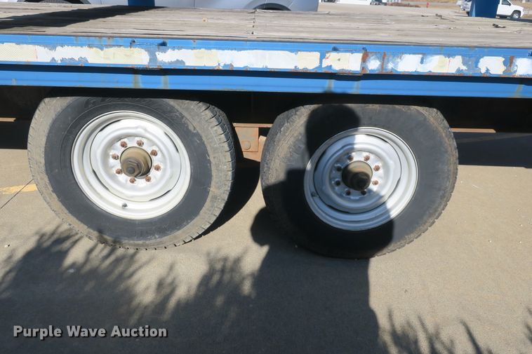 image for item DB10101 1999 shop built flatbed trailer