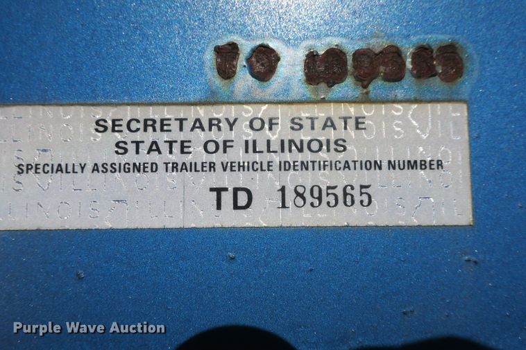 image for item DB10101 1999 shop built flatbed trailer