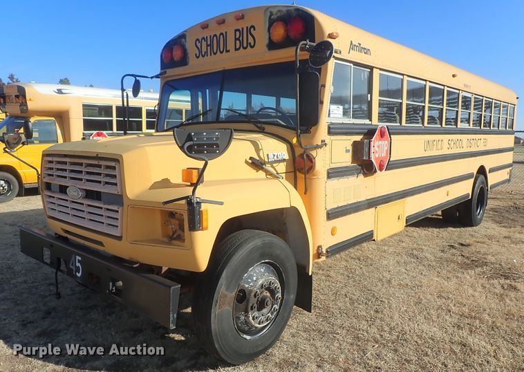 image for item DC3422 1994 Ford F700 Am Tran school bus