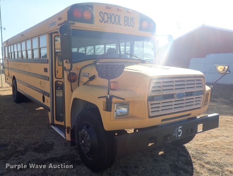 image for item DC3422 1994 Ford F700 Am Tran school bus