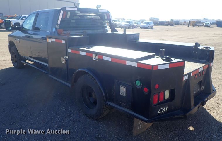 image for item DC3426 2011 Dodge Ram 3500 Crew Cab flatbed pickup truck