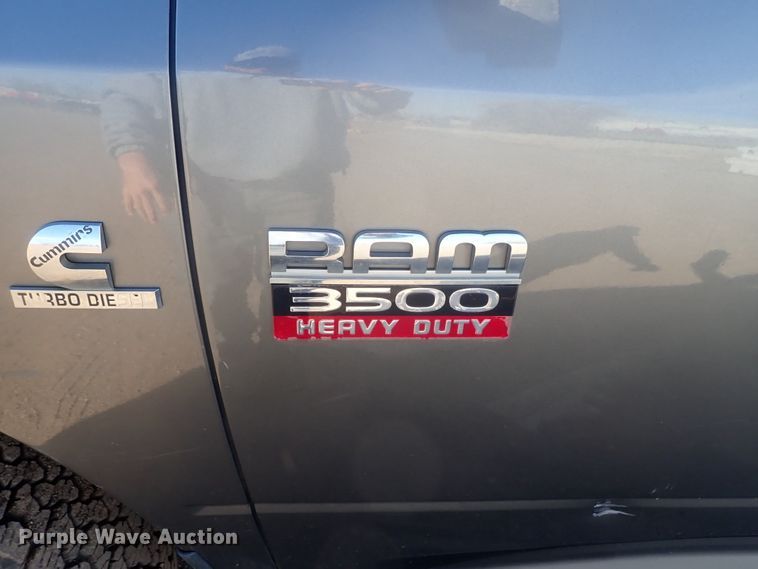 image for item DC3426 2011 Dodge Ram 3500 Crew Cab flatbed pickup truck