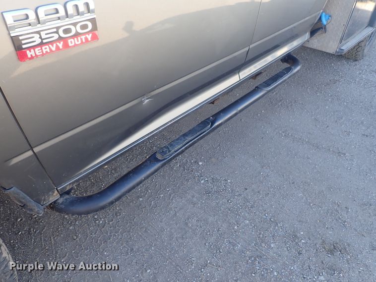 image for item DC3426 2011 Dodge Ram 3500 Crew Cab flatbed pickup truck