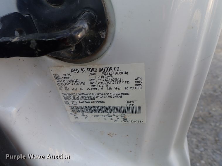 image for item DC3428 2015 Ford F250 Super Duty SuperCab pickup truck