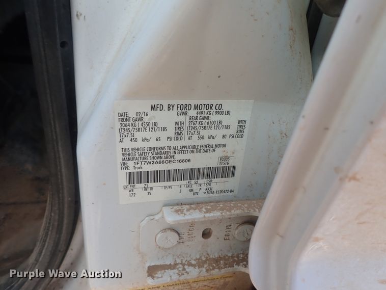 image for item DC3429 2016 Ford F250 Super Duty Crew Cab pickup truck