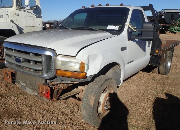 image for item DC3437 1999 Ford F450 Super Duty flatbed truck