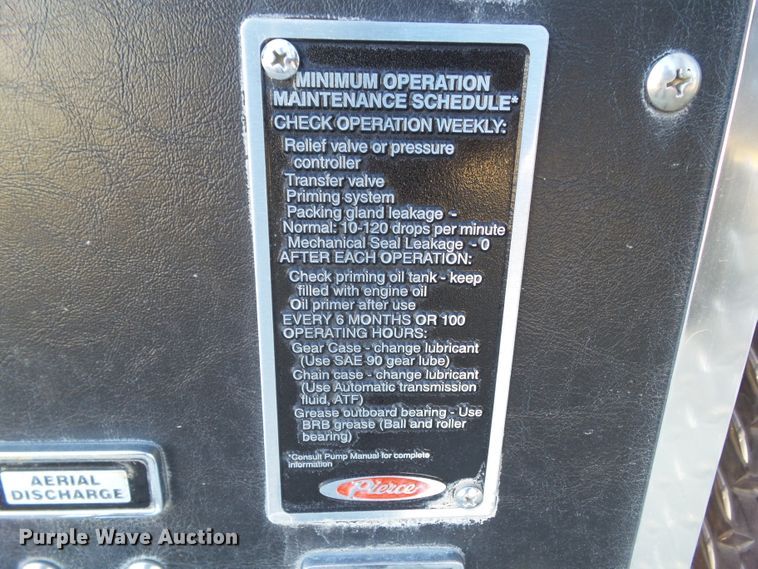 image for item DF0822 1999 Pierce ladder fire truck