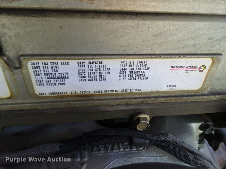 image for item DF0822 1999 Pierce ladder fire truck