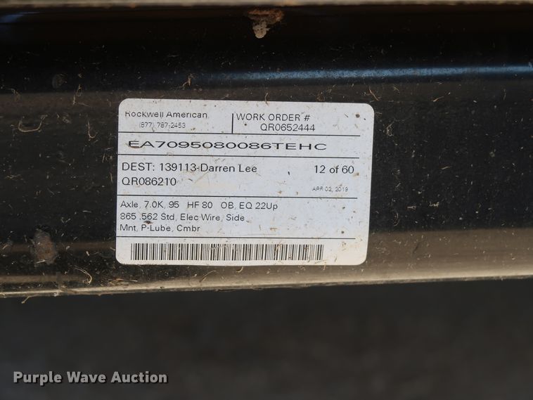 image for item DH0764 2019 Delco BT83X2027K tilt deck equipment trailer