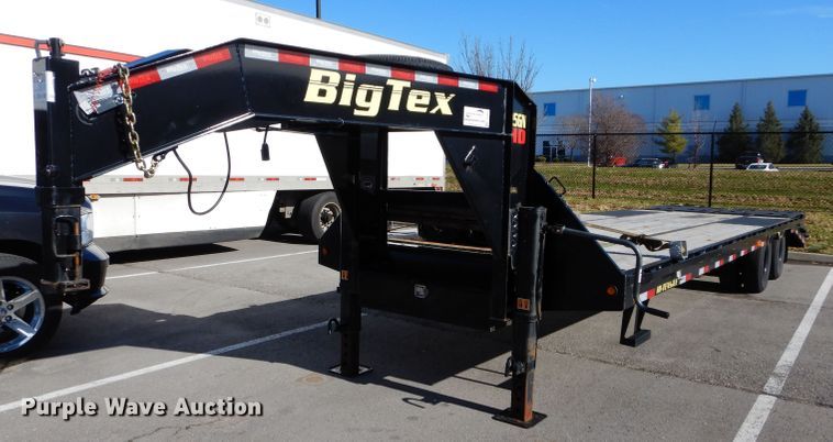 image for item DH4282 2019 Big Tex 25GN-25BK+5MR equipment trailer