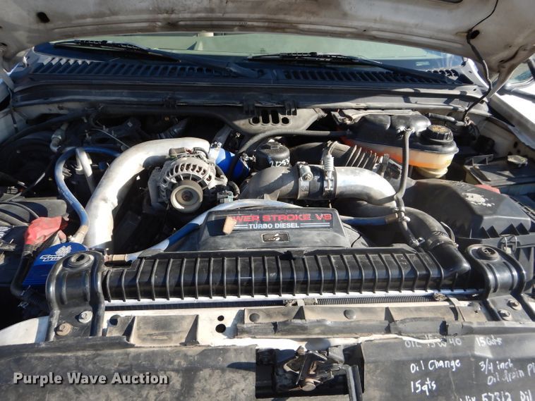 image for item DH4294 2004 Ford F350 Super Duty Crew Cab utility bed pickup truck