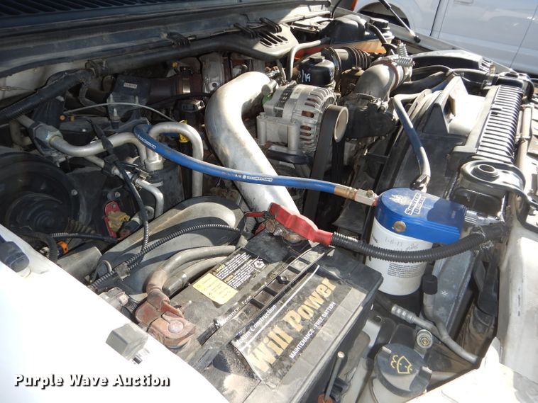 image for item DH4294 2004 Ford F350 Super Duty Crew Cab utility bed pickup truck