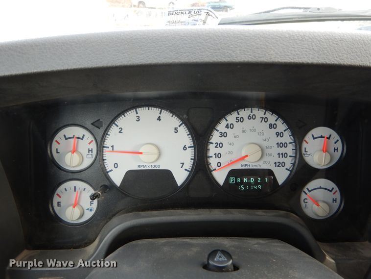 image for item DH5014 2007 Dodge Ram 2500 Quad Cab pickup truck