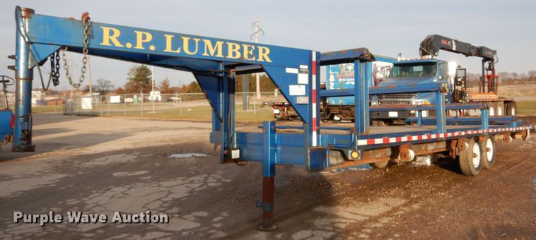 image for item DH5016 2005 Central Equipment flatbed trailer