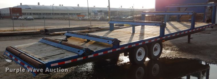 image for item DH5016 2005 Central Equipment flatbed trailer