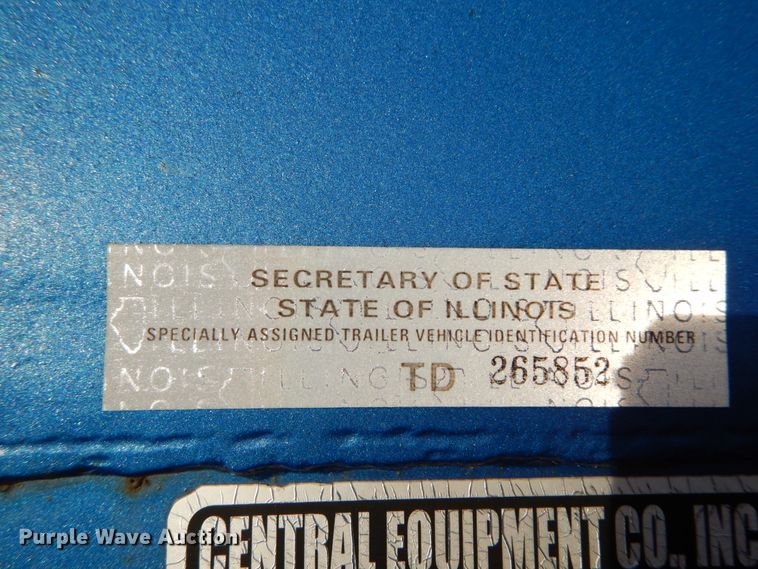 image for item DH5016 2005 Central Equipment flatbed trailer
