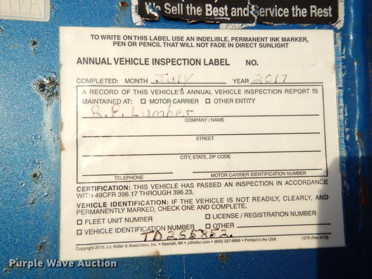 image for item DH5016 2005 Central Equipment flatbed trailer