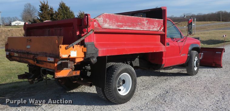 image for item DI2009 1993 Chevrolet Cheyenne 3500 dump bed pickup truck