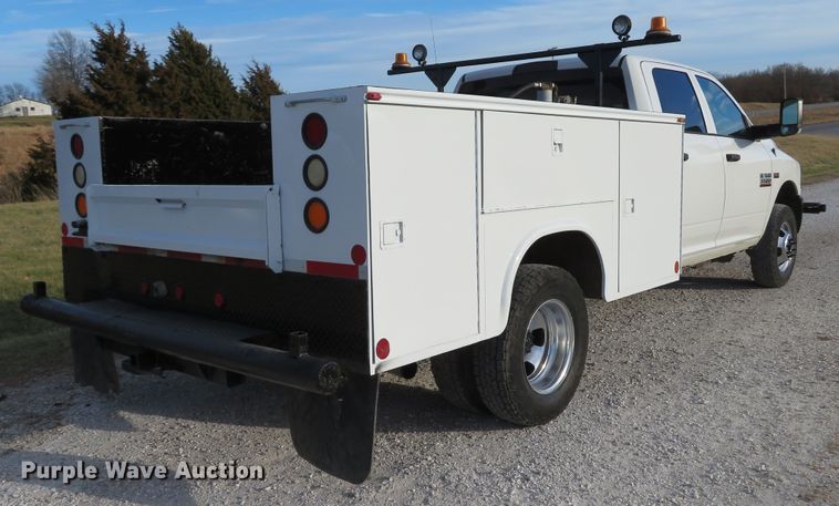 image for item DI2010 2014 Dodge Ram 3500HD Crew Cab utility bed pickup truck