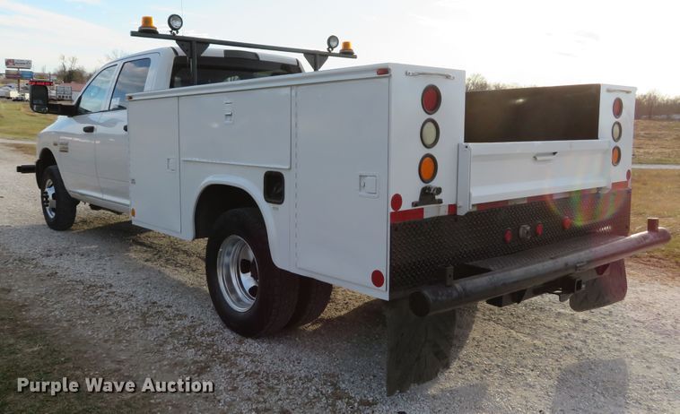 image for item DI2010 2014 Dodge Ram 3500HD Crew Cab utility bed pickup truck