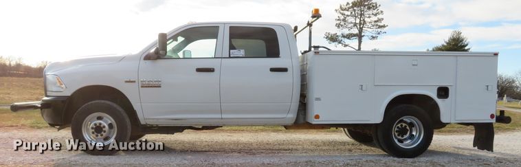 image for item DI2010 2014 Dodge Ram 3500HD Crew Cab utility bed pickup truck