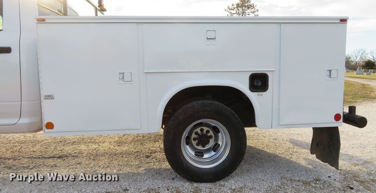 image for item DI2010 2014 Dodge Ram 3500HD Crew Cab utility bed pickup truck