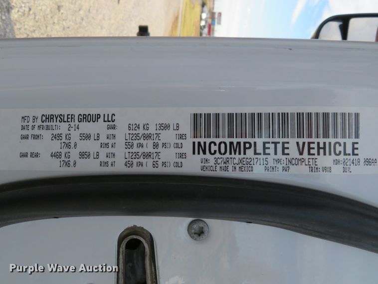 image for item DI2010 2014 Dodge Ram 3500HD Crew Cab utility bed pickup truck