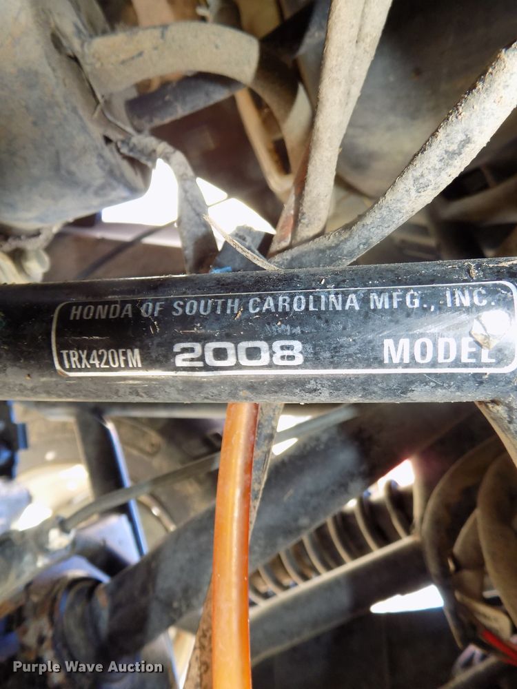 image for item DO9417 2008 Honda Rancher TRX420FM ATV