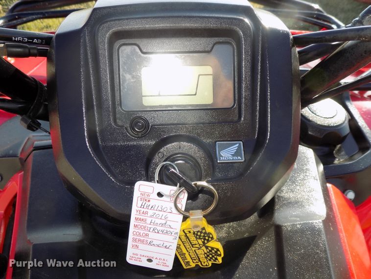 image for item DO9421 2016 Honda Rancher TRX420FM2 ATV