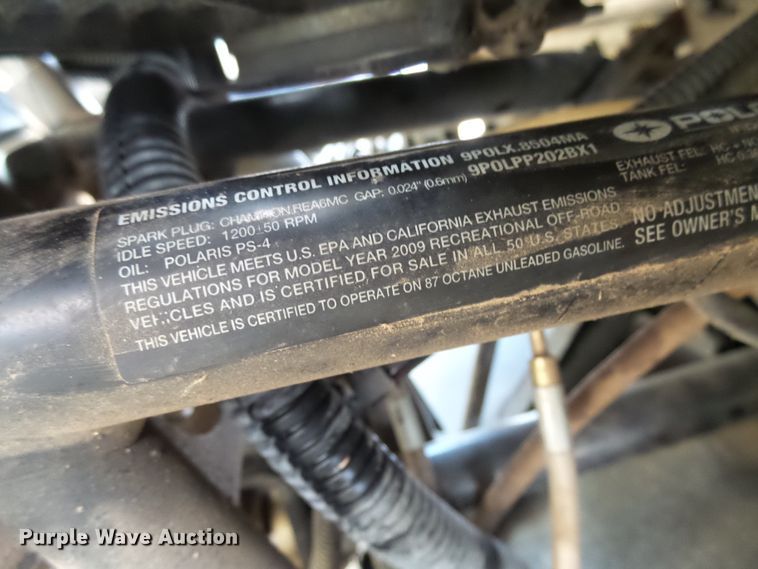 image for item EF9591 2009 Polaris Sportsman 850 ATV