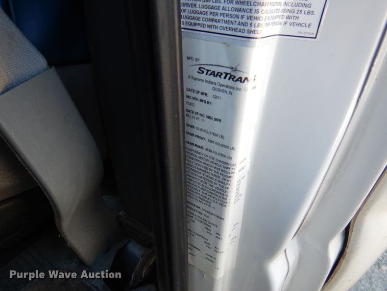 image for item EK9130 2011 Ford E350 Super Duty Star Tran shuttle bus