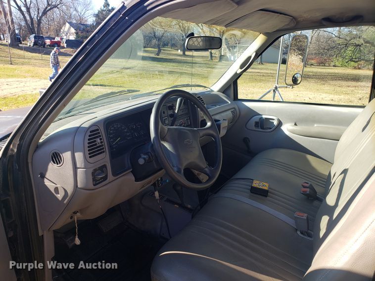 image for item EL9750 1995 Chevrolet K3500 dump flatbed pickup truck