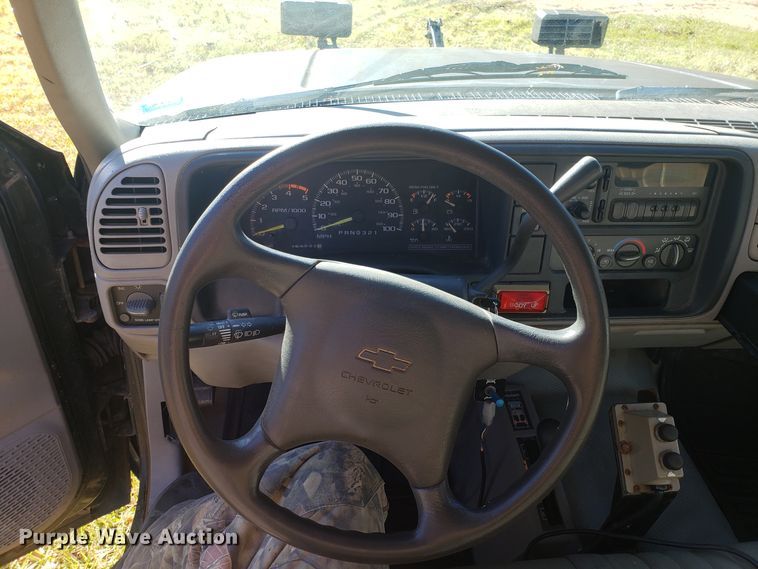 image for item EL9750 1995 Chevrolet K3500 dump flatbed pickup truck