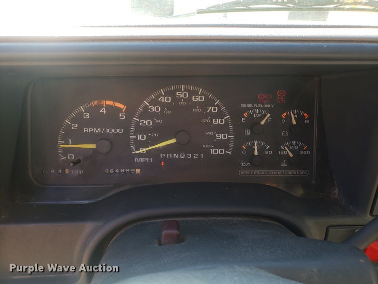 image for item EL9750 1995 Chevrolet K3500 dump flatbed pickup truck