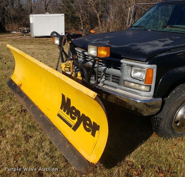 image for item EL9750 1995 Chevrolet K3500 dump flatbed pickup truck