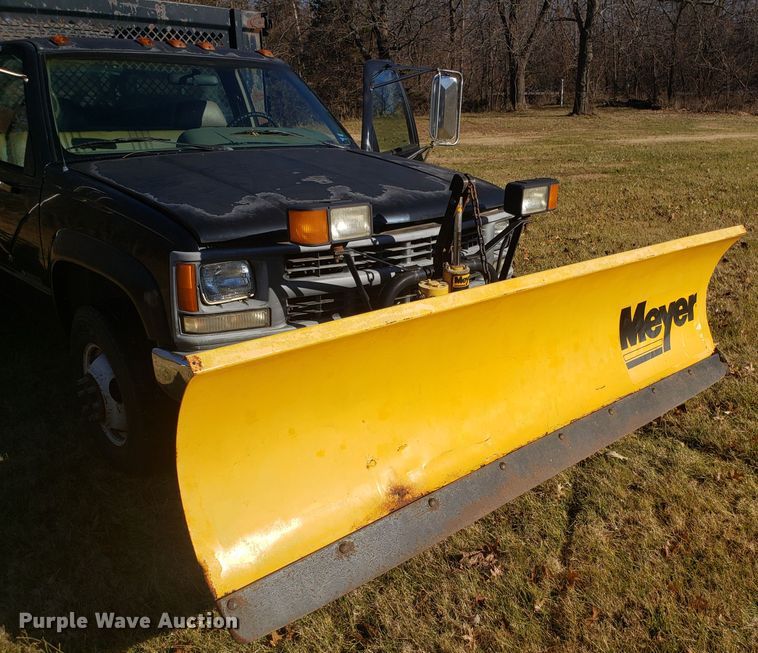 image for item EL9750 1995 Chevrolet K3500 dump flatbed pickup truck